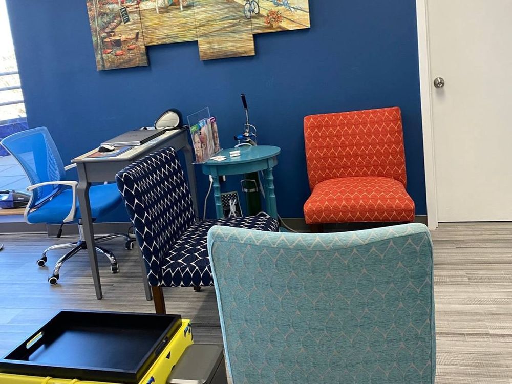 The clinic’s private consultation room.